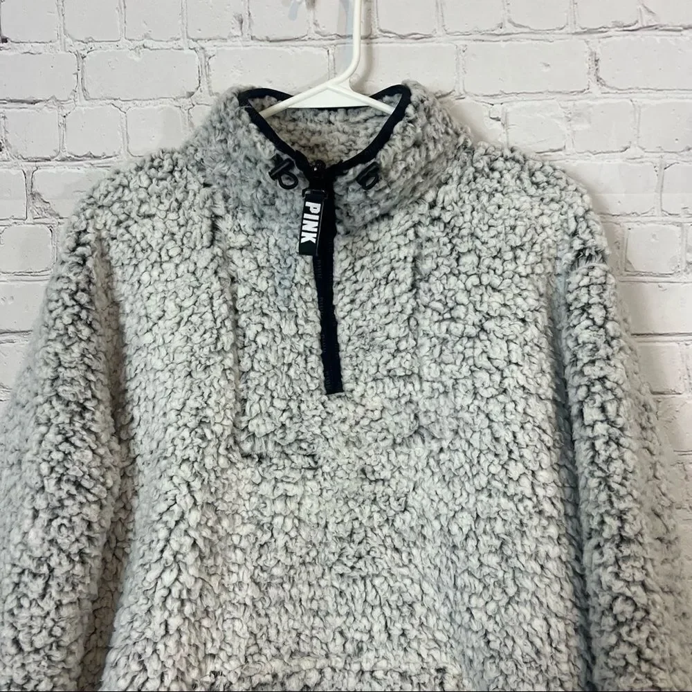 PINK Victorias Secret grey fuzzy